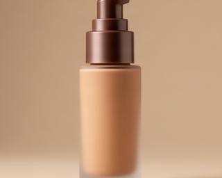 Long-wear foundation bottle with pump dispenser